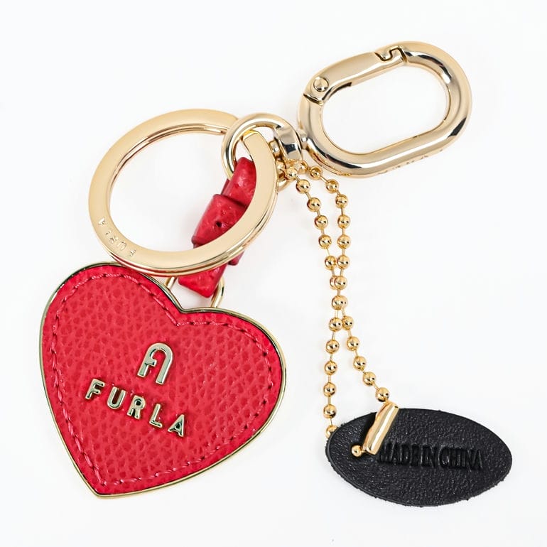 フルラ FURLA キーリング キーホルダー CAMELIA カメリア ハート レディース ルビー レッド WR00434 AME000 RUB00 チャーム【純正紙袋付き】