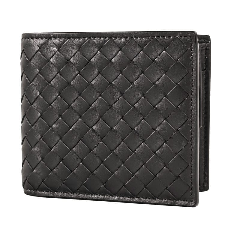 ボッテガヴェネタ BOTTEGA VENETA 二つ折り財布 小銭入れ付き イントレチャート ウォレット メンズ ブラウン 193642 V47W1 2008 Made in ITALY レザー<br>【スペシャルラッピング660円(別売り)】