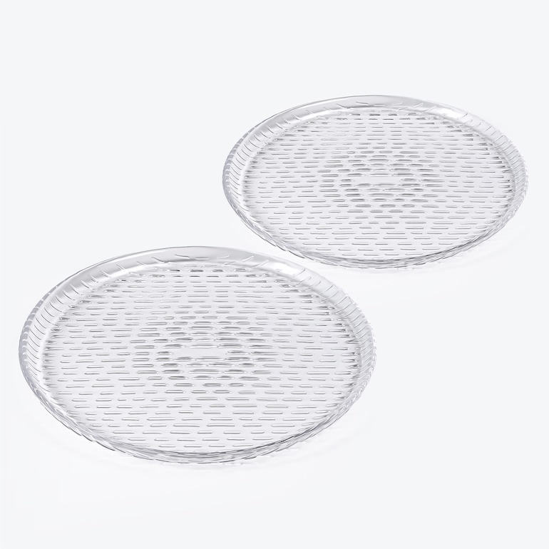 マリメッコ marimekko プレート 17cm ペア 2個セット SYKSY スゥクス 秋の雨 クリア 73185 073185 100 洋食器 テーブルウェア 北欧食器 北欧デザイン<br>【スペシャルラッピング660円(別売り)】