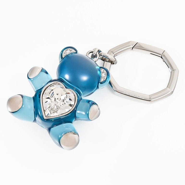 スワロフスキー SWAROVSKI キーリング キーホルダー Teddy テディ クマ 熊 ベア レディース ブルー 5733826 バッグチャーム【スペシャルラッピング660円(別売り)】
