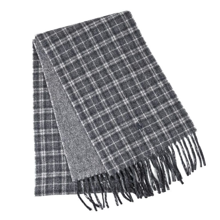 ポロ ラルフローレン POLO RALPH LAUREN マフラー リバーシブル チェック柄 メンズ レディース 男女兼用 グレーチェック PC0945 037