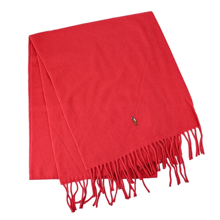 ポロ ラルフローレン POLO RALPH LAUREN マフラー メンズ レディース 男女兼用 サンライズレッド PC1047 619