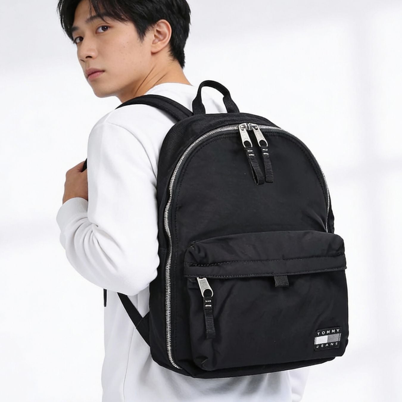 高品質ヨーロッパ輸入モデル トミーヒルフィガー TOMMY HILFIGER バッグ バックパック リュック レディース メンズ TOMMY JEANS DAILY TECH ブラック AM0AM13733 BDS BK