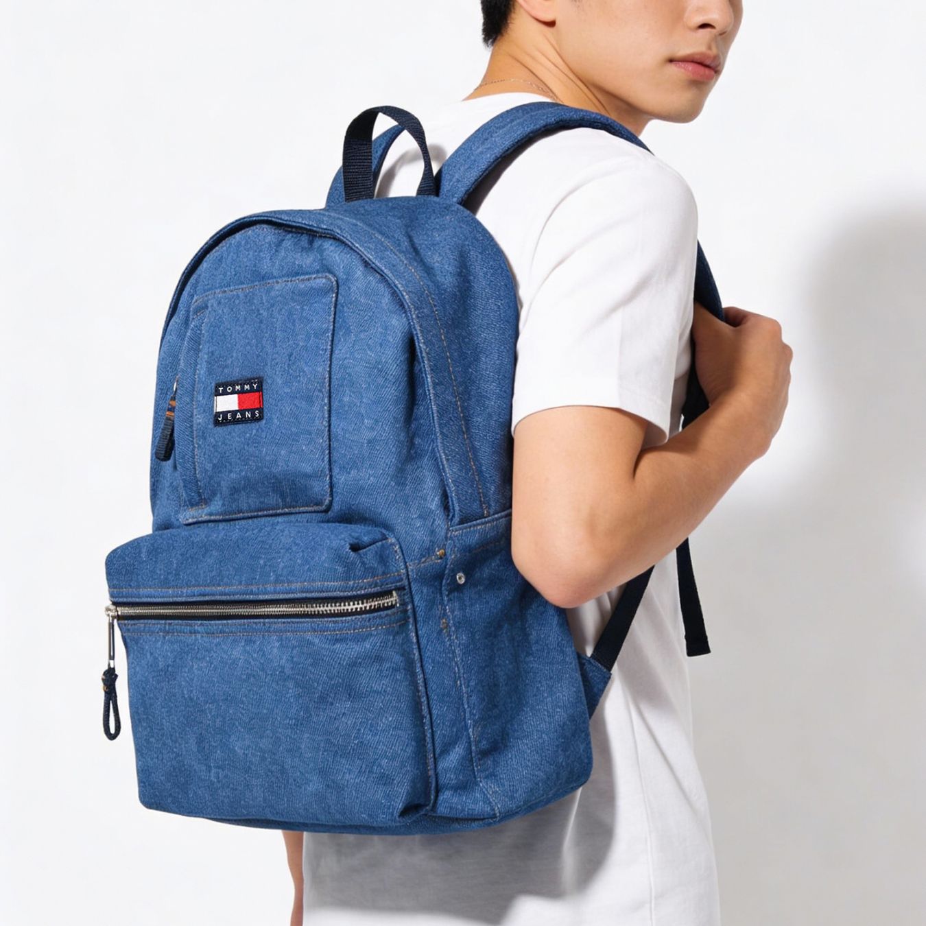 高品質ヨーロッパ輸入モデル トミーヒルフィガー TOMMY HILFIGER バッグ バックパック リュック レディース メンズ TOMMY JEANS UTILITY DENIM デニム AM0AM14052 1A7 DENIM