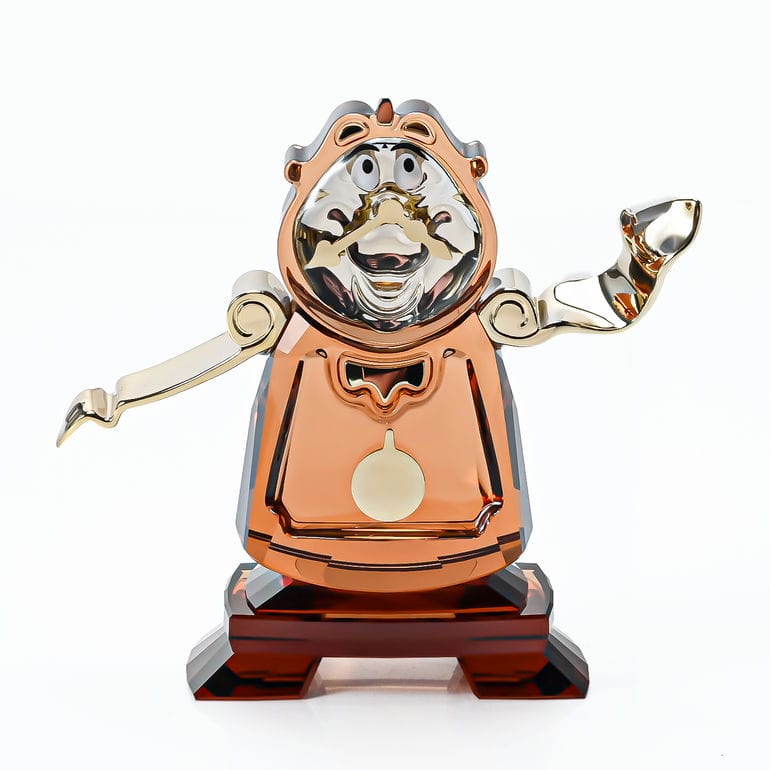 スワロフスキー SWAROVSKI クリスタルフィギュア フィギュリン Disney ディズニー Beauty And The Beast 美女と野獣 Cogsworth コグスワース 5714739 インテリア オブジェ 置物<br>【スペシャルラッピング660円(別売り)】