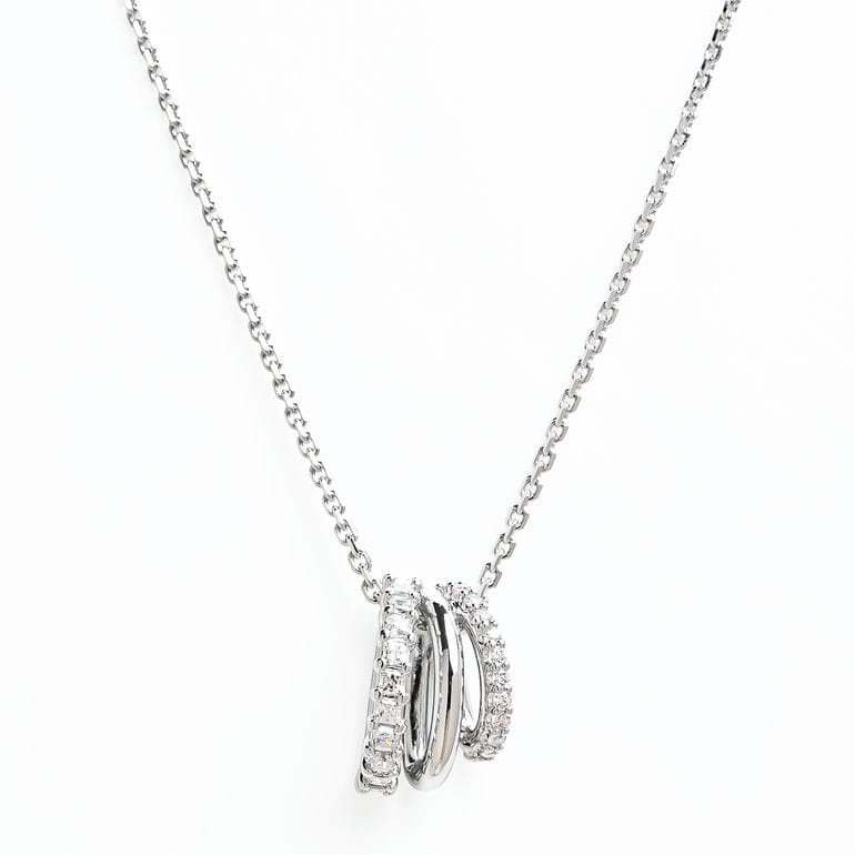 スワロフスキー SWAROVSKI ネックレス Hyperbola クリア シルバー