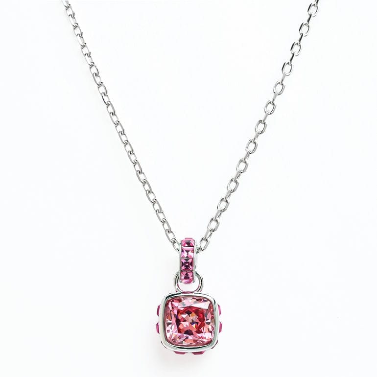 スワロフスキー SWAROVSKI ネックレス Birthstone 誕生石 10月 ピンク シルバー 5651791 ジュエリー アクセサリー ペンダント<br>【スペシャルラッピング660円(別売り)】
