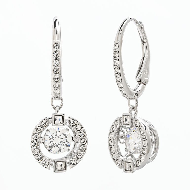 スワロフスキー SWAROVSKI ピアス Una ドロップピアス クリア シルバー 5504652 ジュエリー アクセサリー<br>【スペシャルラッピング660円(別売り)】