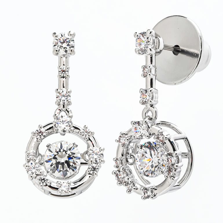 スワロフスキー SWAROVSKI ピアス Constella コンステラ ドロップピアス クリア シルバー 5738194 ジュエリー アクセサリー<br>【スペシャルラッピング660円(別売り)】
