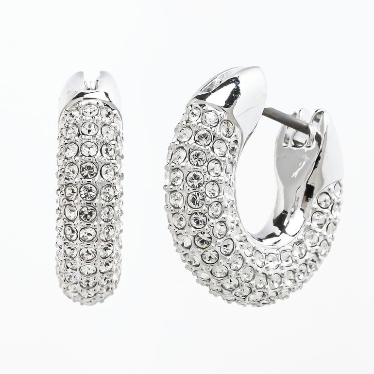 スワロフスキー SWAROVSKI ピアス Dextera スモール フープピアス クリア シルバー 5618306 ジュエリー アクセサリー<br>【スペシャルラッピング660円(別売り)】