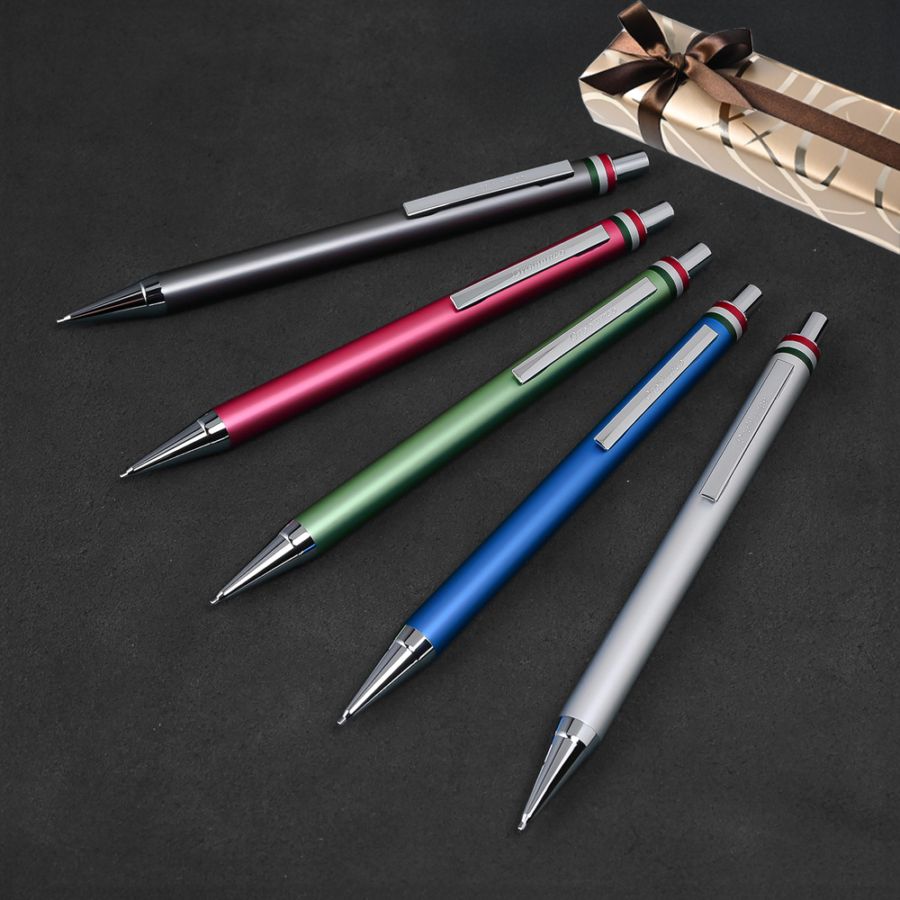 【名入れ無料 】【スペシャルラッピング付】オロビアンコ Orobianco シャーペン シャープペンシル フレッチャ 全5色 0.5mm 包装紙23種類から選べる 純正箱付