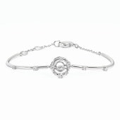 スワロフスキー SWAROVSKI ブレスレット Dextera クリア×シルバー