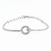 スワロフスキー SWAROVSKI ブレスレット Dextera クリア×シルバー