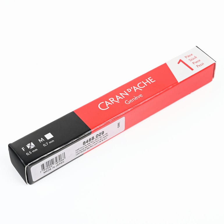 カランダッシュ CARAN DACHE ローラーボールゲルペン専用 替え芯 0.5mm F 細字 油性 8468 009  高級 筆記具 ネコポス限定