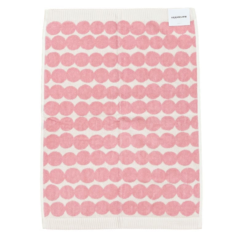 マリメッコ marimekko タオル 50×70cm ゲストタオル フェイスタオル ラシィマット ライトピンク オフホワイト 75137 075137 103 北欧雑貨 北欧デザイン ネコポス限定<br>【スペシャルラッピング660円(別売り)】