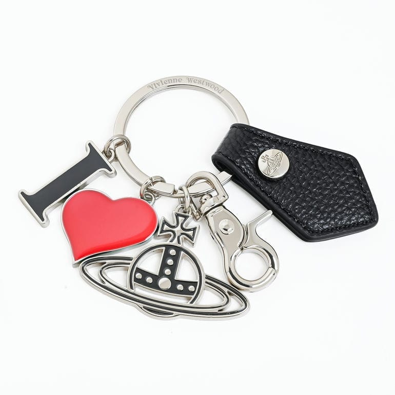 ヴィヴィアンウエストウッド Vivienne Westwood キーリング キーホルダー チャーム I LOVE ORB オーブ ブラック 8203011EU S000D N403<br>【スペシャルラッピング660円(別売り)】