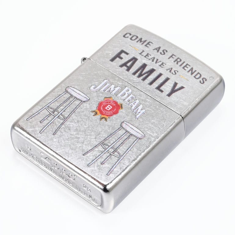 ZIPPO ジッポー ライター ジッポ JIM BEAM ジムビーム FAMILY シルバー 46800 喫煙具 煙草 たばこ ネコポス限定 <br>ネコポス限定