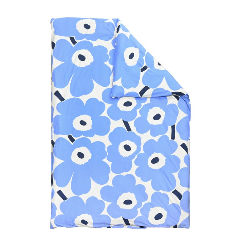 マリメッコ marimekko デュベカバー 150×210cm 掛け布団カバー シングル ウニッコ ライトブルー ホワイト 75297 075297 155 北欧雑貨 北欧デザイン<br>【スペシャルラッピング660円(別売り)】