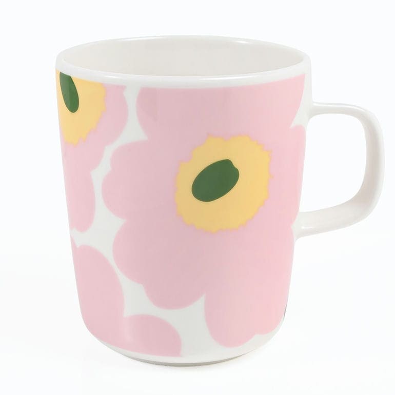 マリメッコ marimekko マグカップ コップ 250ml ウニッコ ホワイト ピンク ライトイエロー グリーン 75409 075409 132 洋食器 テーブルウェア 北欧食器 北欧デザイン<br>【スペシャルラッピング660円(別売り)】