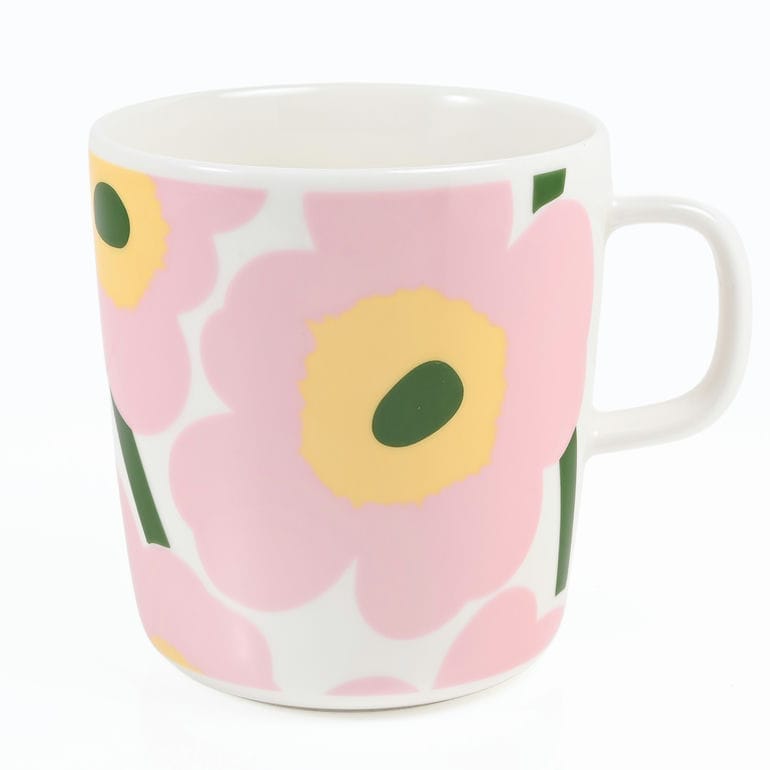 マリメッコ marimekko マグカップ コップ 400ml ウニッコ ホワイト ピンク ライトイエロー グリーン 75410 075410 132 洋食器 テーブルウェア 北欧食器 北欧デザイン<br>【スペシャルラッピング660円(別売り)】
