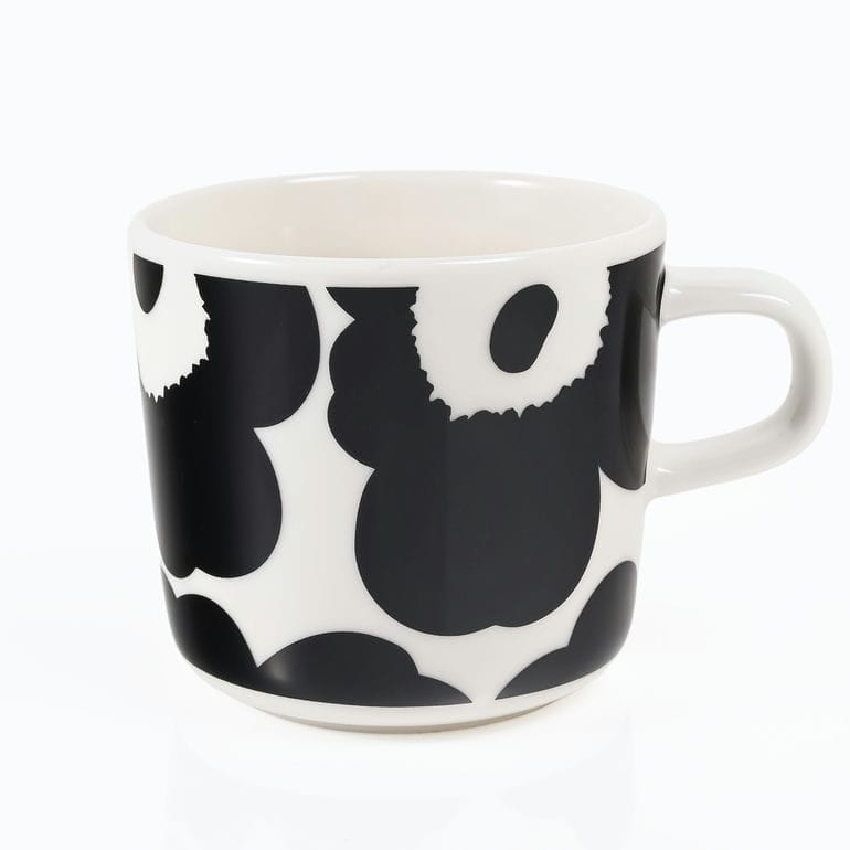 マリメッコ marimekko マグカップ コーヒーカップ 200ml ウニッコ ホワイト ブラック 75541 075541 190 洋食器 テーブルウェア 北欧食器 北欧デザイン<br>【スペシャルラッピング660円(別売り)】