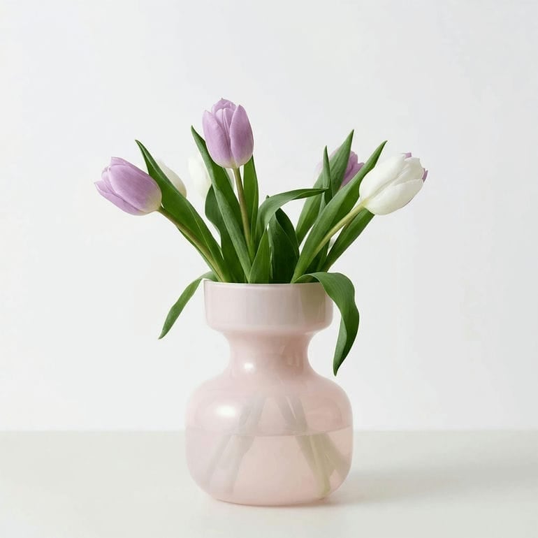 マリメッコ marimekko ベース 花瓶 Sakki グラスベース パウダー ピンク 75273 075273 300 北欧デザイン オブジェ インテリア<br>【スペシャルラッピング660円(別売り)】