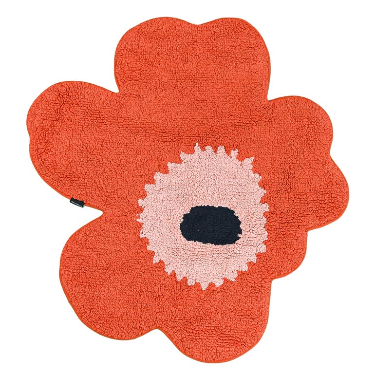 マリメッコ marimekko バスマット 玄関マット ミニラグ 73×74cm ウニッコ オレンジレッド パウダー ピンク チャコール 75291 075291 319 北欧雑貨 北欧デザイン インテリア