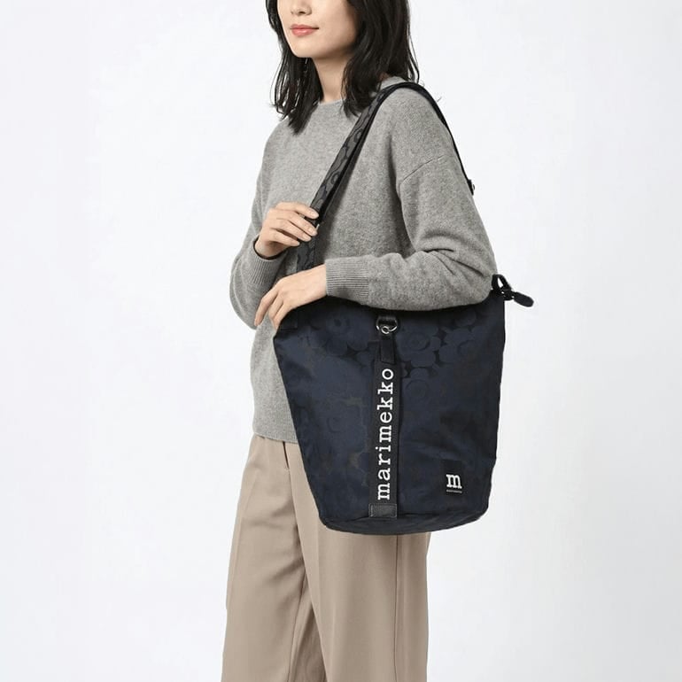 マリメッコ marimekko ショルダーバッグ クロスボディ オール デイ バケット ウニッコ レディース ダークネイビー 95301 095301 550 北欧雑貨 北欧デザイン