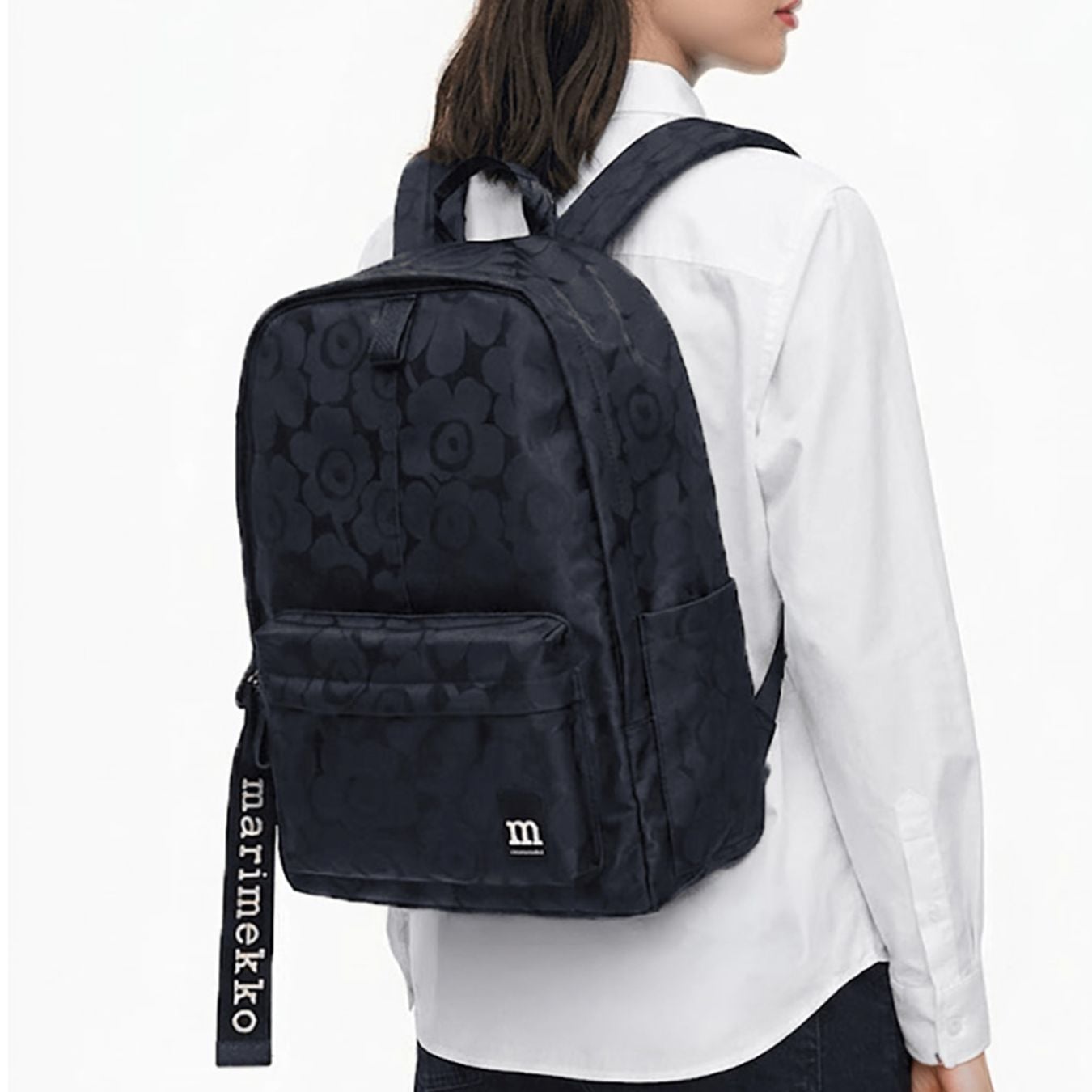 マリメッコ marimekko リュック バッグ バックパック ジップトップ Unikko ウニッコ レディース ダークネイビー 95299 095299 550 北欧雑貨 北欧デザイン