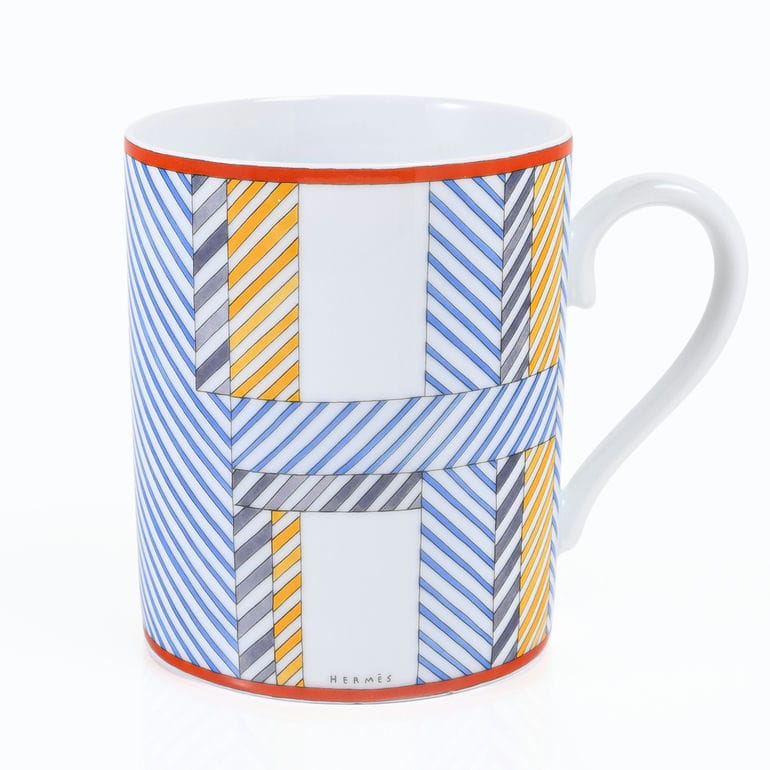 エルメス HERMES マグカップ 300ml HIDDEN ヒドゥン H NO2 ブルー マルチカラー 67131P P067131P 067131P 洋食器 高級<br> 【スペシャルラッピング660円(別売り)】