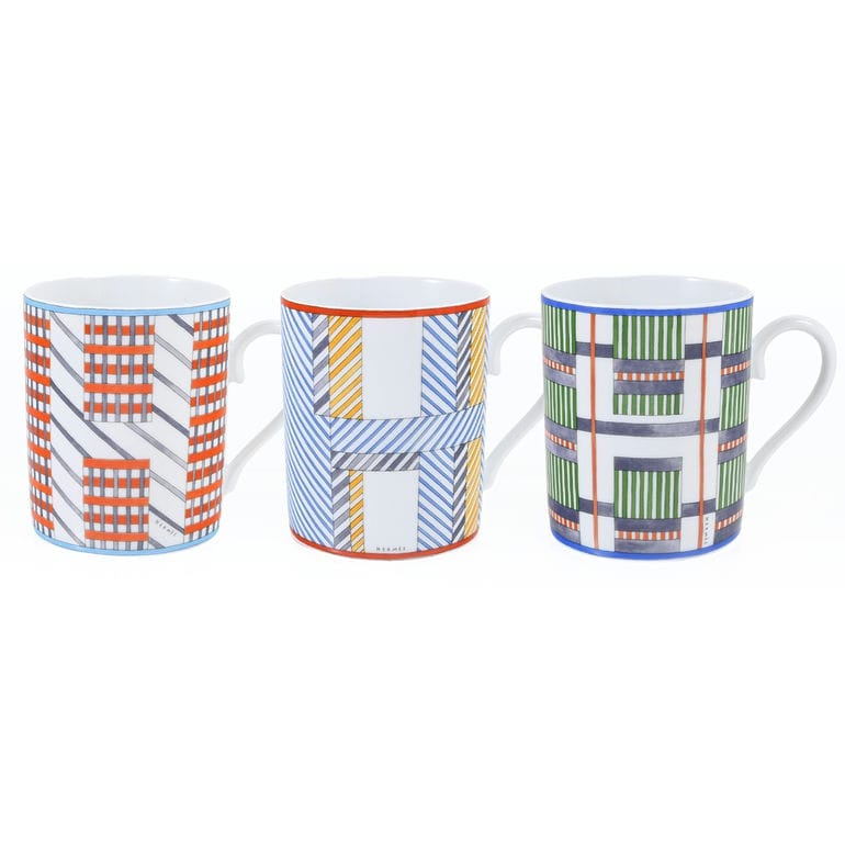 エルメス HERMES マグカップ 3個セット 300ml HIDDEN ヒドゥン H オレンジ ブルー グリーン マルチカラー 67431P P067431P 067431P 洋食器 高級<br> 【スペシャルラッピング660円(別売り)】