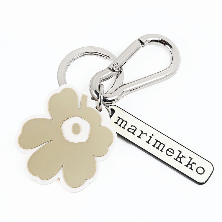 マリメッコ marimekko キーリング キーホルダー キーチェーン アロッカス ウニッコ Kioski ベージュ 94596 094596 810 北欧雑貨 北欧デザイン ネコポス限定 送料無料【スペシャルラッピング660円(別売り)】