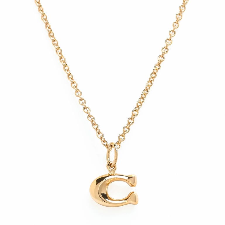 コーチ COACH ネックレス シグネチャー Cロゴ レディース ゴールド 335949GLD710 ジュエリー アクセサリー<br>【スペシャルラッピング660円(別売り)】