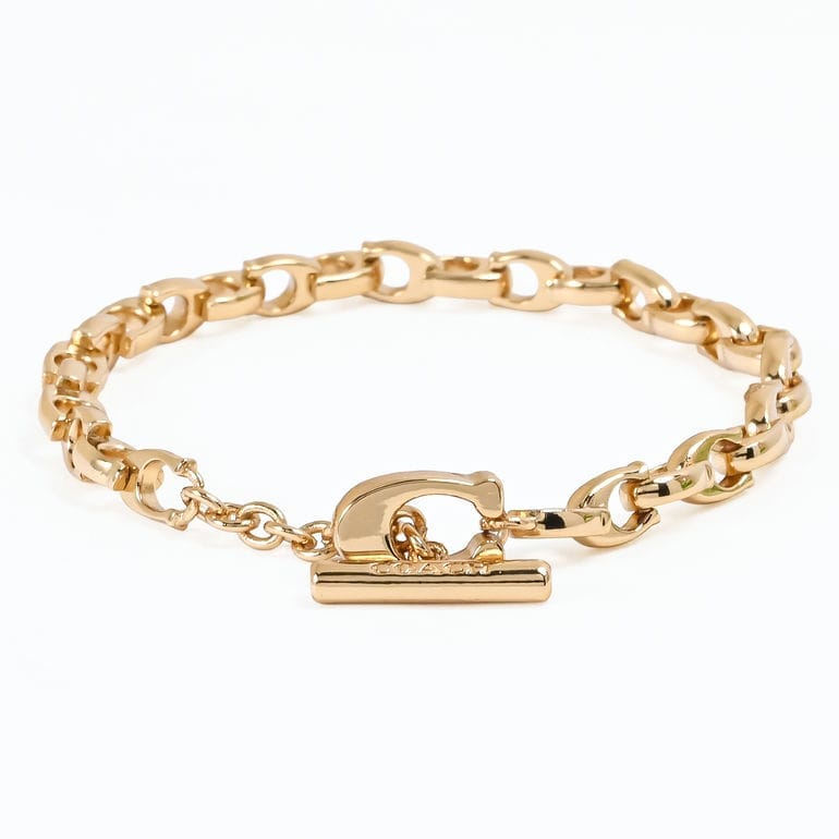 コーチ COACH ブレスレット バングル シグネチャー Cロゴ レディース ゴールド 376745GLD710 ジュエリー アクセサリー<br>【スペシャルラッピング660円(別売り)】
