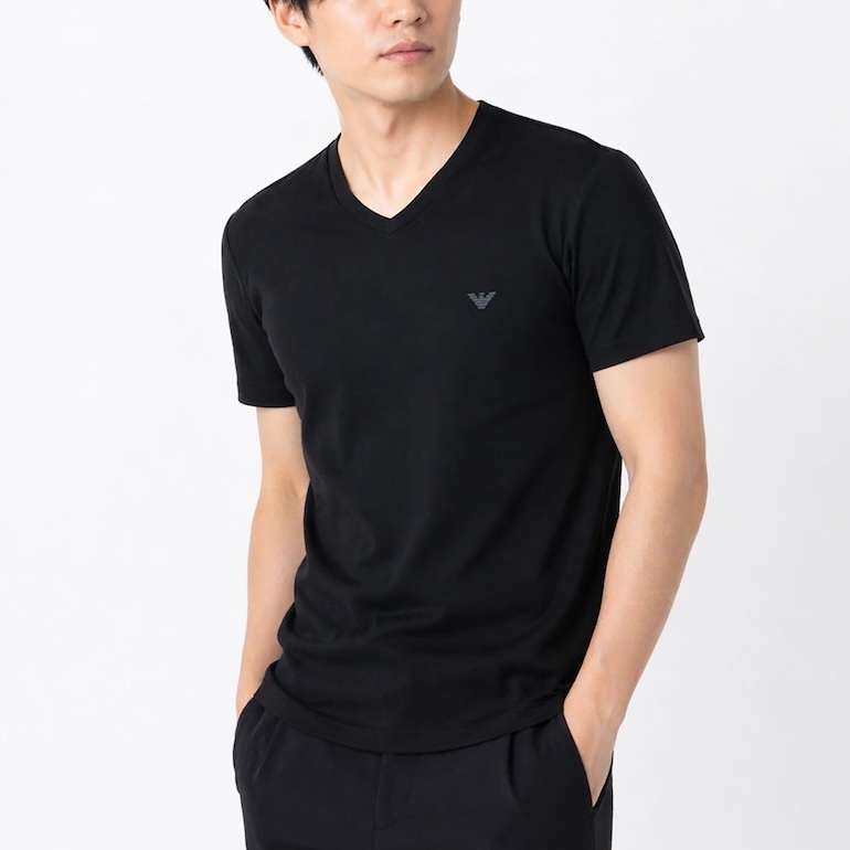 エンポリオ アルマーニ EMPORIO ARMANI Tシャツ Vネック 半袖