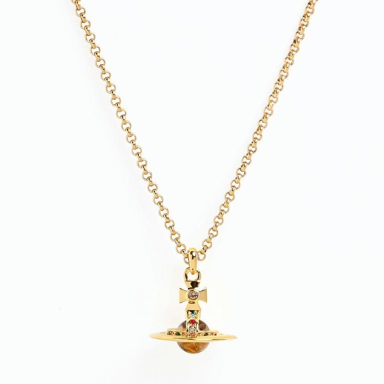 ヴィヴィアンウエストウッド Vivienne Westwood ネックレス ペンダント NEW PETITE ORB オーブ レディース ゴールド 6302009802R001 ジュエリー<br>【スペシャルラッピング660円(別売り)】