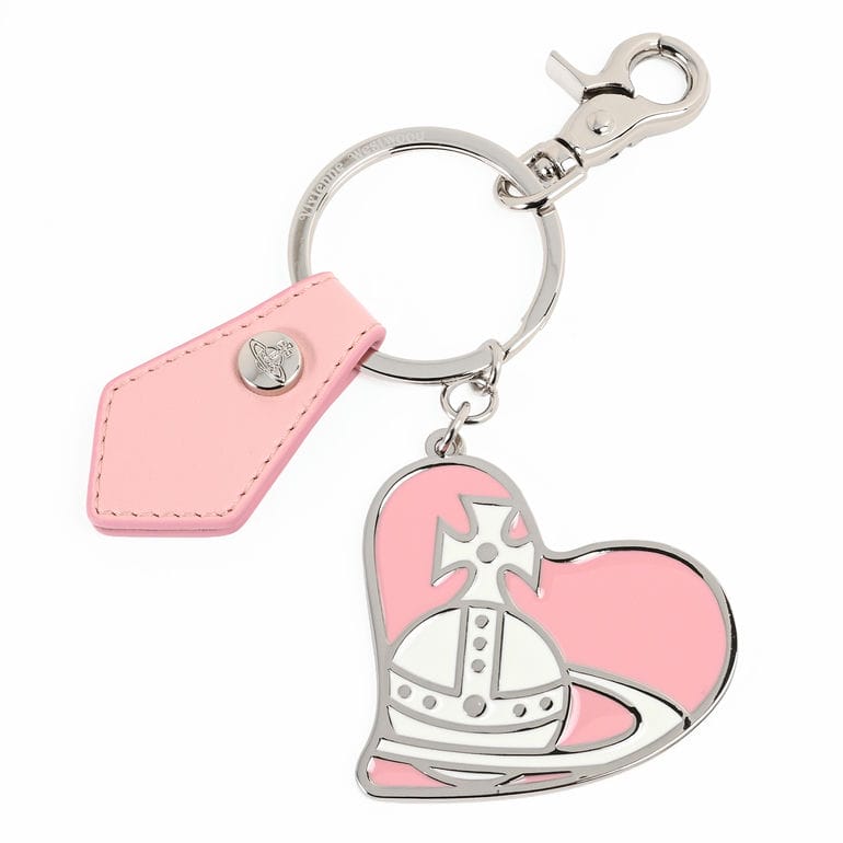 ヴィヴィアンウエストウッド Vivienne Westwood キーリング キーホルダー チャーム ORB HEART オーブ ハート ピンク シルバー 8203012TU OM002H G405<br>【スペシャルラッピング660円(別売り)】