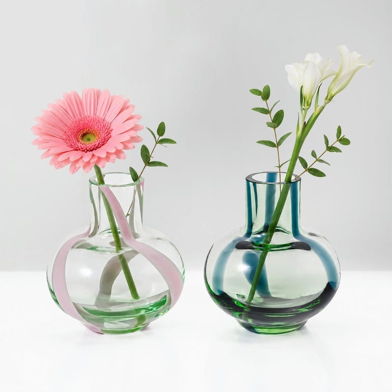マリメッコ marimekko ベース ミニ 花瓶 2個セット ライトグリーン