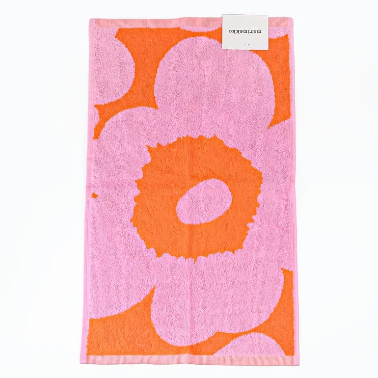マリメッコ marimekko タオル ゲストタオル フェイスタオル 50×30cm Unikko ウニッコ オレンジ ピンク 75755 075755 230 北欧雑貨 北欧デザイン ネコポス限定 送料無料【スペシャルラッピング660円(別売り)】