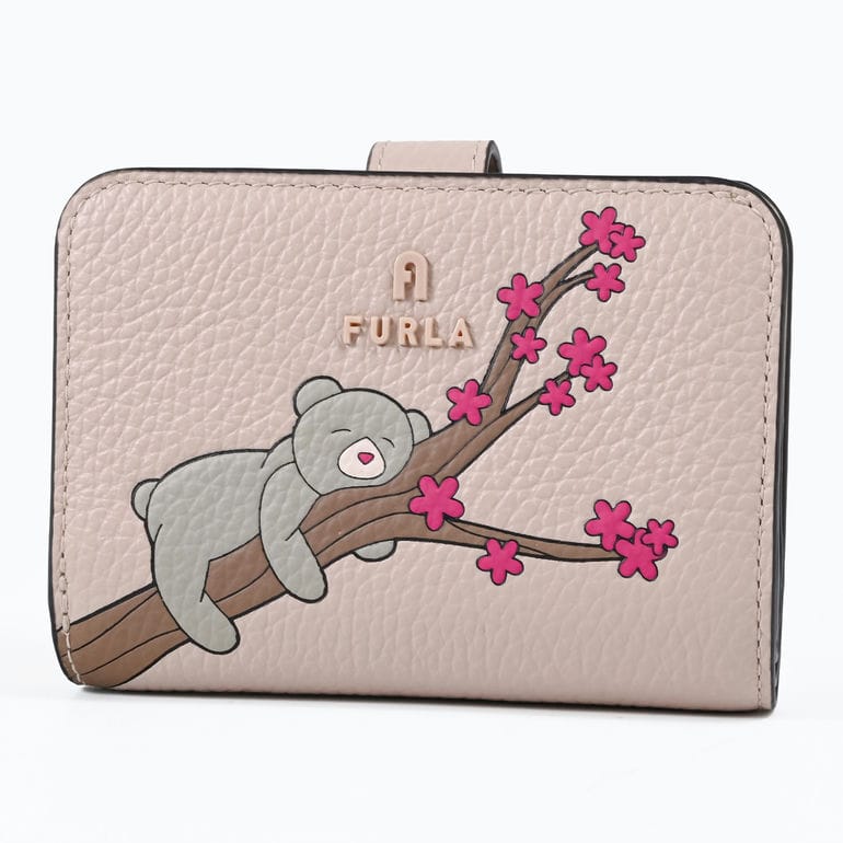 【新品 未使用品】FURLA フルラ カメリア コンパクト ジップ ウォレット フルラ FURLA 二つ折り財布 小銭入れ付き CAMELIA カメリア コンパクト