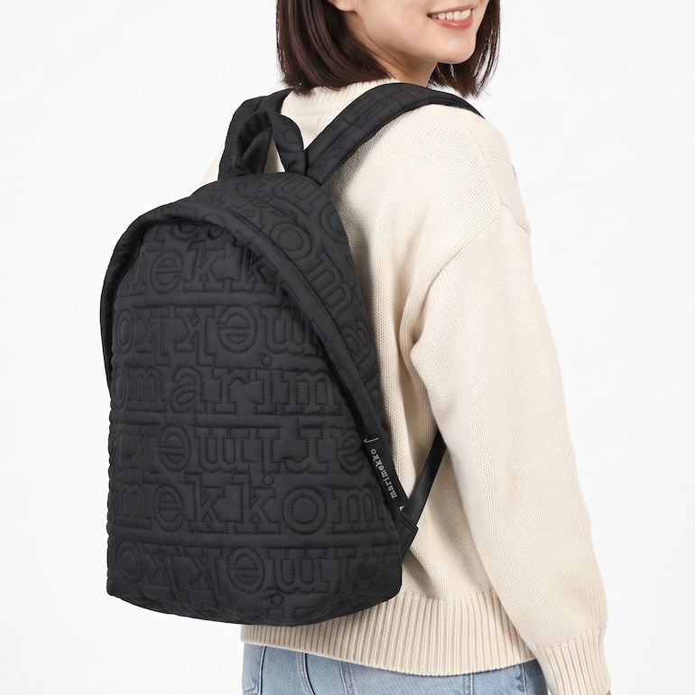 マリメッコ marimekko リュック バッグ バックパック JOY ジョイ ブランドロゴ キルティング レディース ブラック 94910 094910 900 北欧雑貨 北欧デザイン