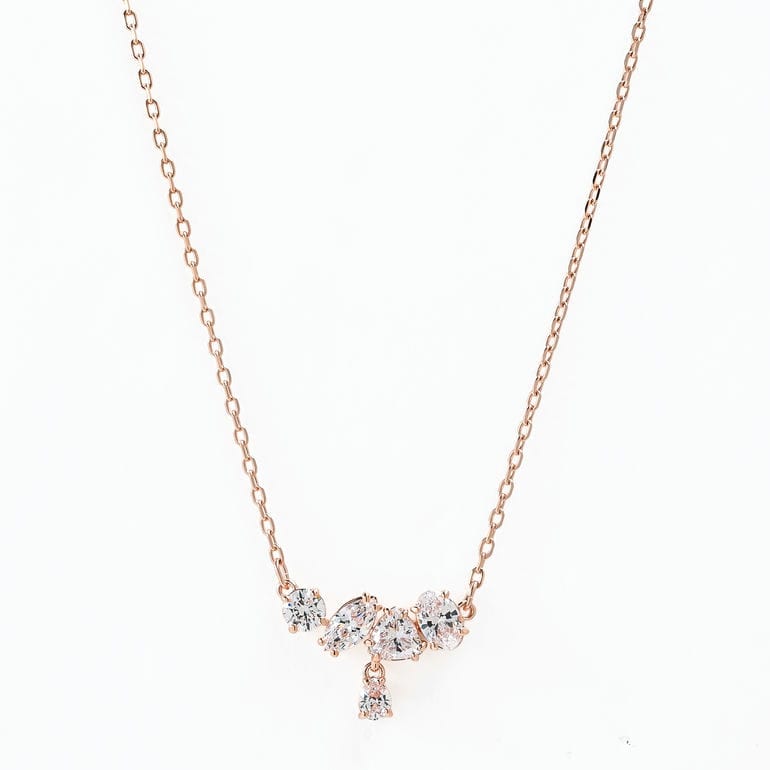スワロフスキー SWAROVSKI ネックレス Mesmera クリア 18Kローズ