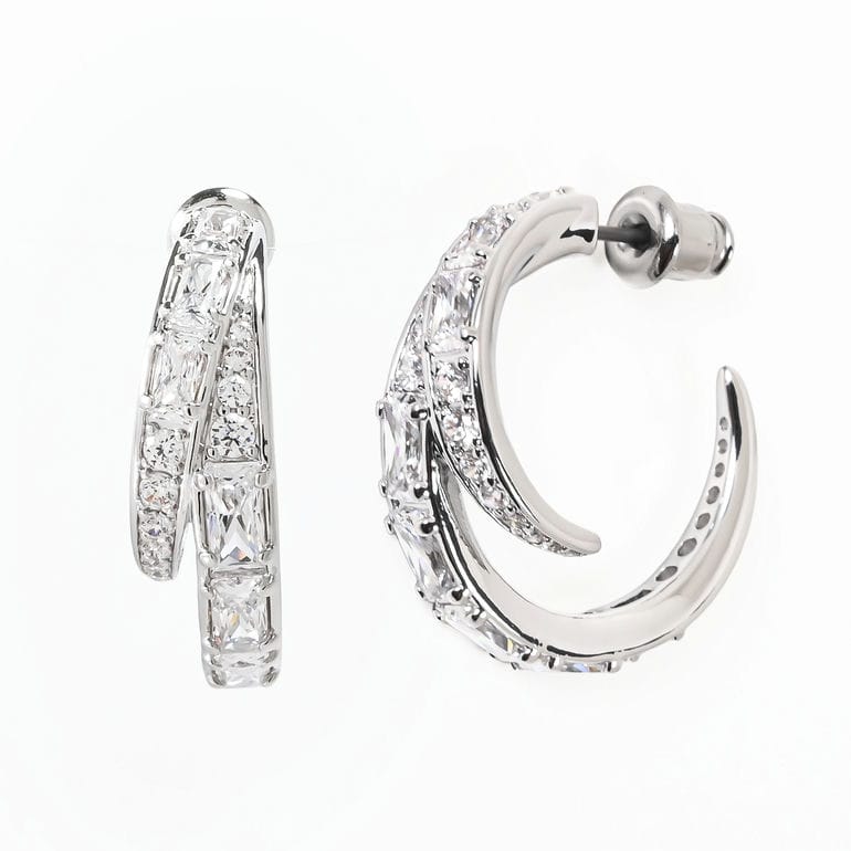 スワロフスキー SWAROVSKI ピアス Vienna フープピアス クリア