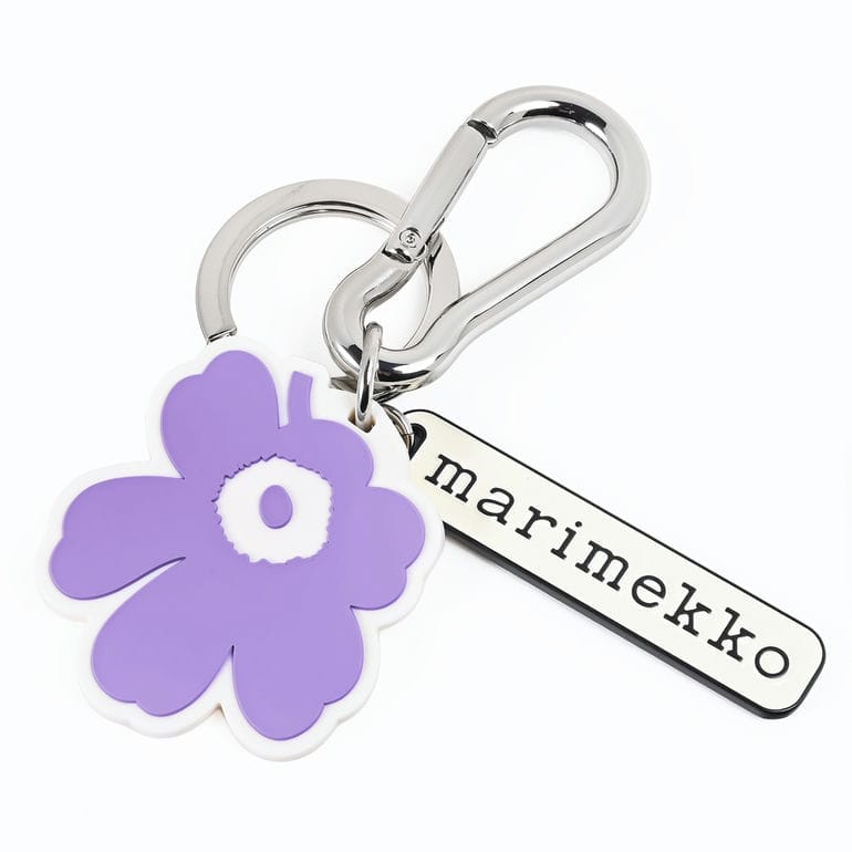 マリメッコ marimekko キーリング キーホルダー キーチェーン アロッカス ウニッコ Kioski パープル 94596 094596 410 北欧雑貨 北欧デザイン<br> ネコポス限定 送料無料【スペシャルラッピング660円(別売り)】