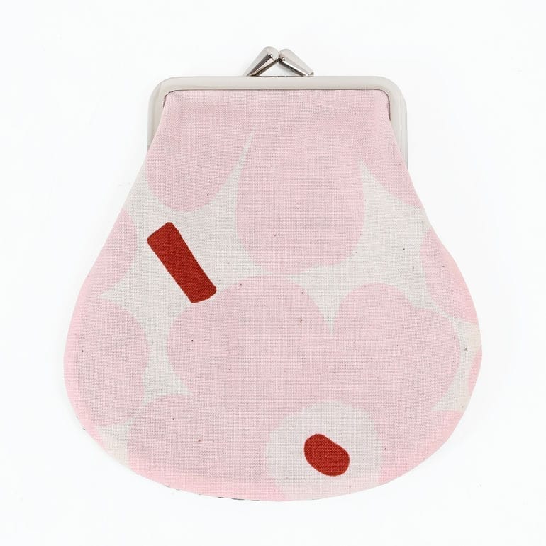 マリメッコ marimekko 小物入れ ポーチ がま口 ウニッコ ダブルプリント リバーシブル ピンク グリーン 91773 091773 001 北欧雑貨 北欧デザイン<br> ネコポス限定 送料無料【スペシャルラッピング660円(別売り)】