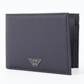 エンポリオ アルマーニ EMPORIO ARMANI 二つ折財布 メンズ ブラック