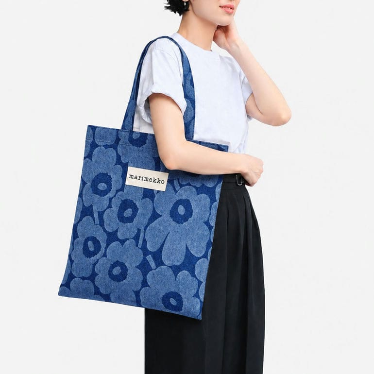 マリメッコ marimekko トートバッグ Vankka ヴァンカ デニム ウニッコ