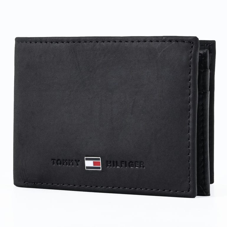 高品質ヨーロッパ輸入モデル トミーヒルフィガー TOMMY HILFIGER 二つ折り財布 小銭入れ付き メンズ レディース JOHNSON MINI CC FLAP COIN ブラック AM0AM00662 002 BLACK ウォレット 折財布<br>【スペシャルラッピング660円(別売り)】