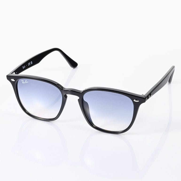 【名入れ可有料】レイバン Ray-Ban サングラス 国内正規品 52サイズ ローブリッジフィット アジアンフィット ウェリントン スクエア型 男女兼用 メンズ レディース ライトブルー RB4258F 601 19 52 20 150 1N<br>【スペシャルラッピング660円(別売り)】