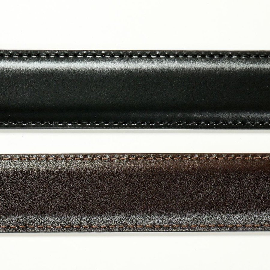 幅3.5cm ウエスト117cmまで ストリンガ(替えベルト) ジョバンニ ネロ(ブラック) フルグレインレザー 名入れ可有料 工賃別売り 【ジョルジオスタメッラ】